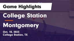 College Station  vs Montgomery  Game Highlights - Oct. 10, 2023