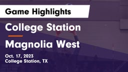 College Station  vs Magnolia West  Game Highlights - Oct. 17, 2023