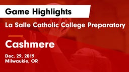 La Salle Catholic College Preparatory vs Cashmere  Game Highlights - Dec. 29, 2019