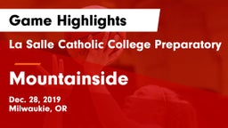 La Salle Catholic College Preparatory vs Mountainside  Game Highlights - Dec. 28, 2019