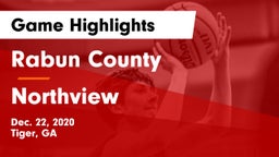 Rabun County  vs Northview  Game Highlights - Dec. 22, 2020