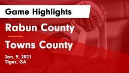 Rabun County  vs Towns County  Game Highlights - Jan. 9, 2021