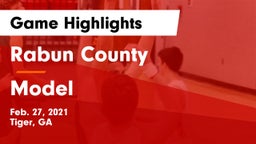 Rabun County  vs Model  Game Highlights - Feb. 27, 2021