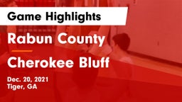 Rabun County  vs Cherokee Bluff   Game Highlights - Dec. 20, 2021