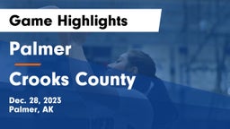 Palmer  vs Crooks County  Game Highlights - Dec. 28, 2023