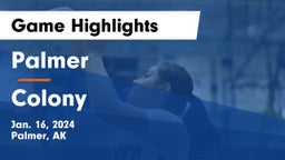 Palmer  vs Colony  Game Highlights - Jan. 16, 2024