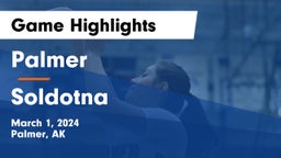 Palmer  vs Soldotna  Game Highlights - March 1, 2024