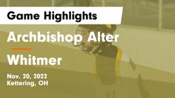 Archbishop Alter  vs Whitmer  Game Highlights - Nov. 20, 2022