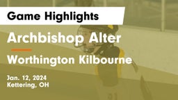 Archbishop Alter  vs Worthington Kilbourne  Game Highlights - Jan. 12, 2024