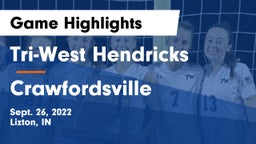 Tri-West Hendricks  vs Crawfordsville  Game Highlights - Sept. 26, 2022