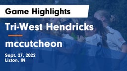 Tri-West Hendricks  vs mccutcheon Game Highlights - Sept. 27, 2022