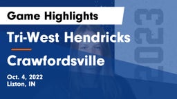 Tri-West Hendricks  vs Crawfordsville  Game Highlights - Oct. 4, 2022
