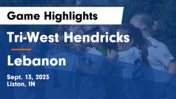 Tri-West Hendricks  vs Lebanon  Game Highlights - Sept. 13, 2023