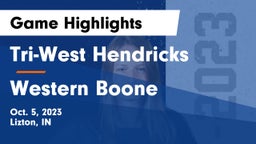 Tri-West Hendricks  vs Western Boone  Game Highlights - Oct. 5, 2023