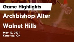 Archbishop Alter  vs Walnut Hills  Game Highlights - May 10, 2021