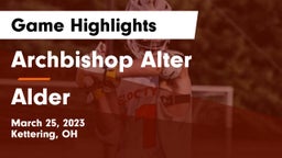 Archbishop Alter  vs Alder  Game Highlights - March 25, 2023