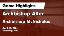 Archbishop Alter  vs Archbishop McNicholas  Game Highlights - April 16, 2024