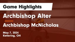 Archbishop Alter  vs Archbishop McNicholas  Game Highlights - May 7, 2024