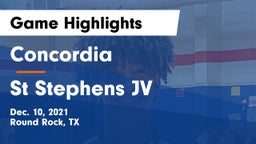 Concordia  vs St Stephens JV Game Highlights - Dec. 10, 2021