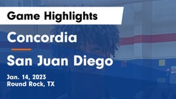 Concordia  vs San Juan Diego Game Highlights - Jan. 14, 2023