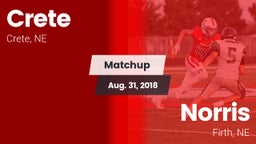 Matchup: Crete  vs. Norris 2018