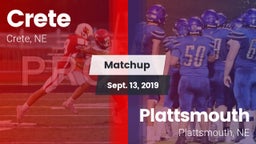 Matchup: Crete  vs. Plattsmouth  2019