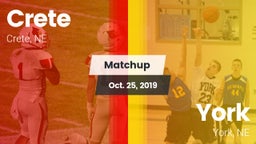 Matchup: Crete  vs. York  2019