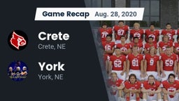 Recap: Crete  vs. York  2020