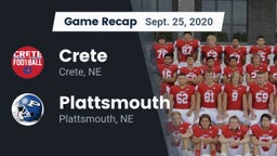 Recap: Crete  vs. Plattsmouth  2020