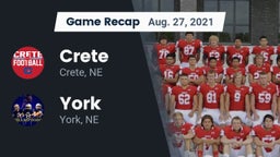 Recap: Crete  vs. York  2021