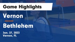 Vernon  vs Bethlehem Game Highlights - Jan. 27, 2022