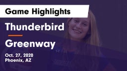 Thunderbird  vs Greenway  Game Highlights - Oct. 27, 2020