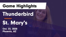 Thunderbird  vs St. Mary's  Game Highlights - Oct. 22, 2020