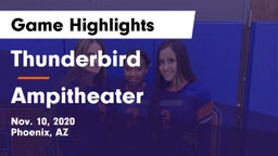 Thunderbird  vs Ampitheater Game Highlights - Nov. 10, 2020