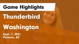 Thunderbird  vs Washington Game Highlights - Sept. 7, 2021