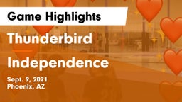 Thunderbird  vs Independence  Game Highlights - Sept. 9, 2021