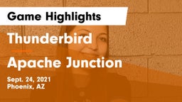 Thunderbird  vs Apache Junction Game Highlights - Sept. 24, 2021