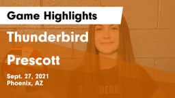 Thunderbird  vs Prescott  Game Highlights - Sept. 27, 2021