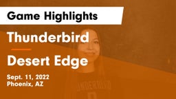 Thunderbird  vs Desert Edge  Game Highlights - Sept. 11, 2022