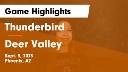 Thunderbird  vs Deer Valley  Game Highlights - Sept. 5, 2023
