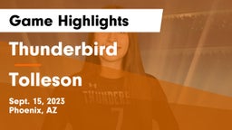 Thunderbird  vs Tolleson  Game Highlights - Sept. 15, 2023