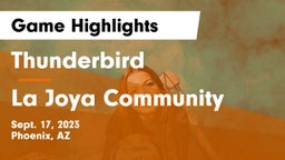 Thunderbird  vs La Joya Community  Game Highlights - Sept. 17, 2023