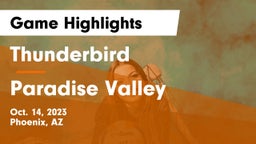 Thunderbird  vs Paradise Valley  Game Highlights - Oct. 14, 2023