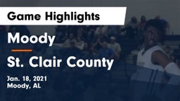 Moody  vs St. Clair County  Game Highlights - Jan. 18, 2021