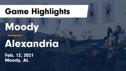 Moody  vs Alexandria Game Highlights - Feb. 12, 2021