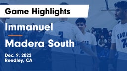 Immanuel  vs Madera South  Game Highlights - Dec. 9, 2022