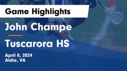 John Champe   vs Tuscarora HS Game Highlights - April 8, 2024