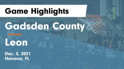 Gadsden County  vs Leon  Game Highlights - Dec. 3, 2021