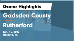 Gadsden County  vs Rutherford  Game Highlights - Jan. 15, 2022