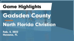 Gadsden County  vs North Florida Christian  Game Highlights - Feb. 4, 2022